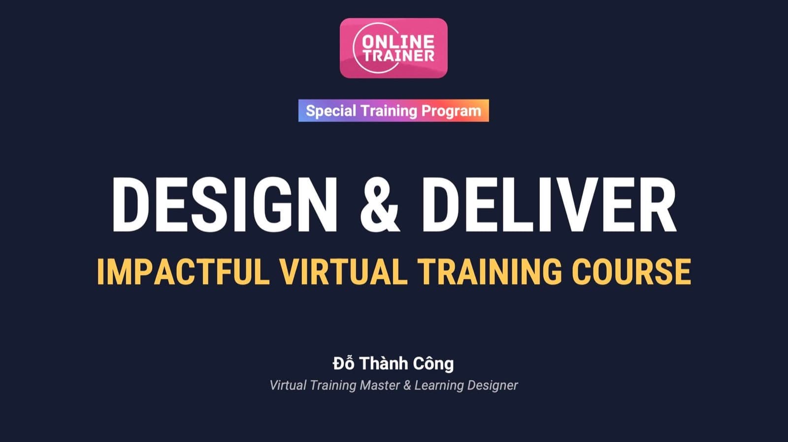 Giảng viên dẫn dắt lớp học trực tuyến